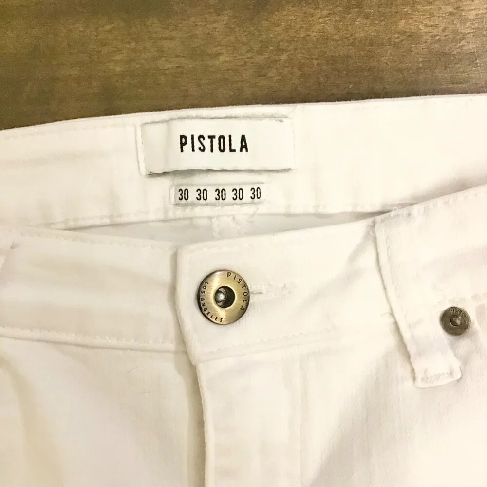 Pistola 30 Jennifer Skinny Distressed Women’s Jeans White P6822FTN-WAK Tiny Spot